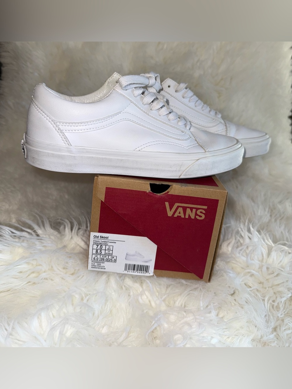 Vans Old Skool (Classic Tumble) White